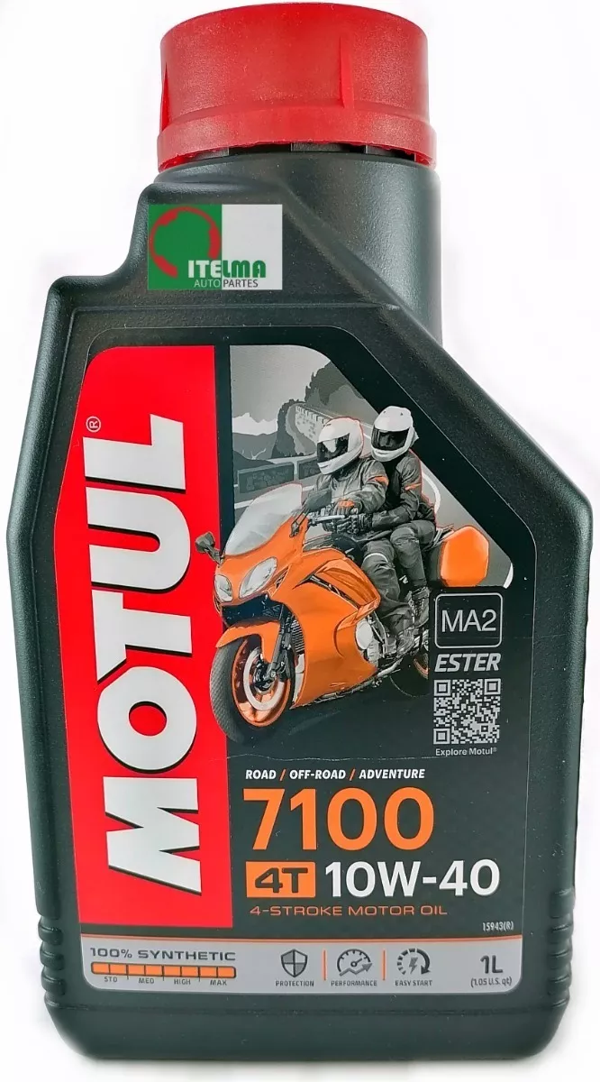  Motul 7100 836341 Aceite para motor de éster sintético - 10W40  - 4 litros. : Automotriz